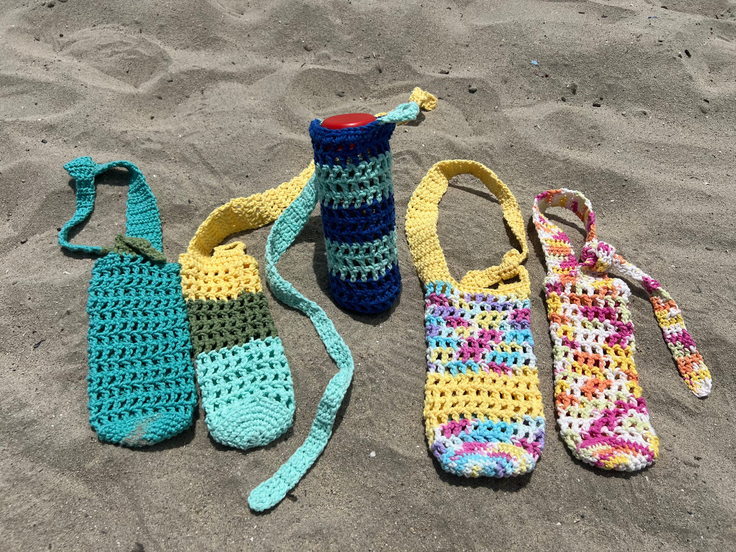 A3- NEW- Crochet Water Bottle Holder
